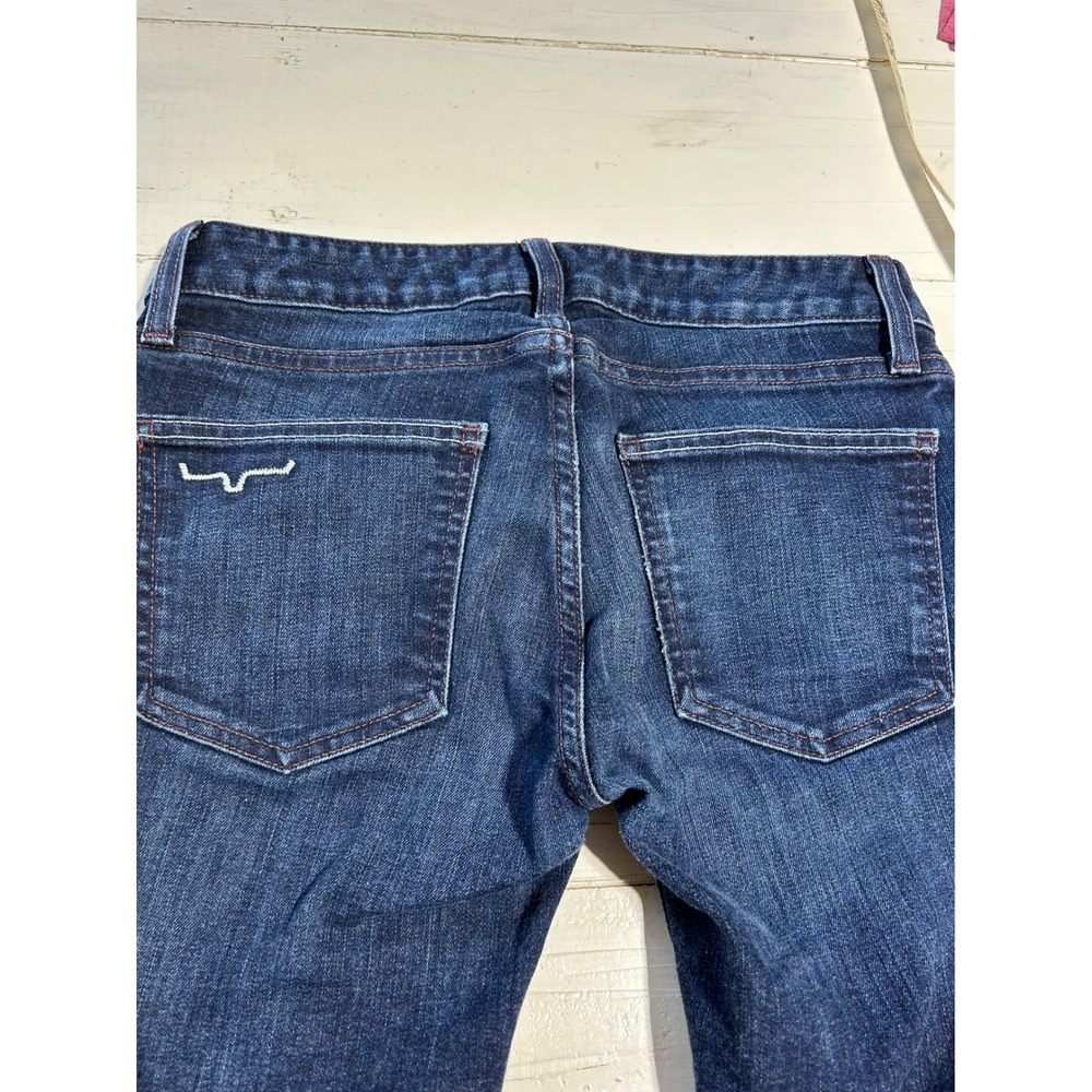 Kimes Ranch Audrey Dark Wash Flare Leg Western Jeans Size 0/32 Made in USA - Picture 10 of 11